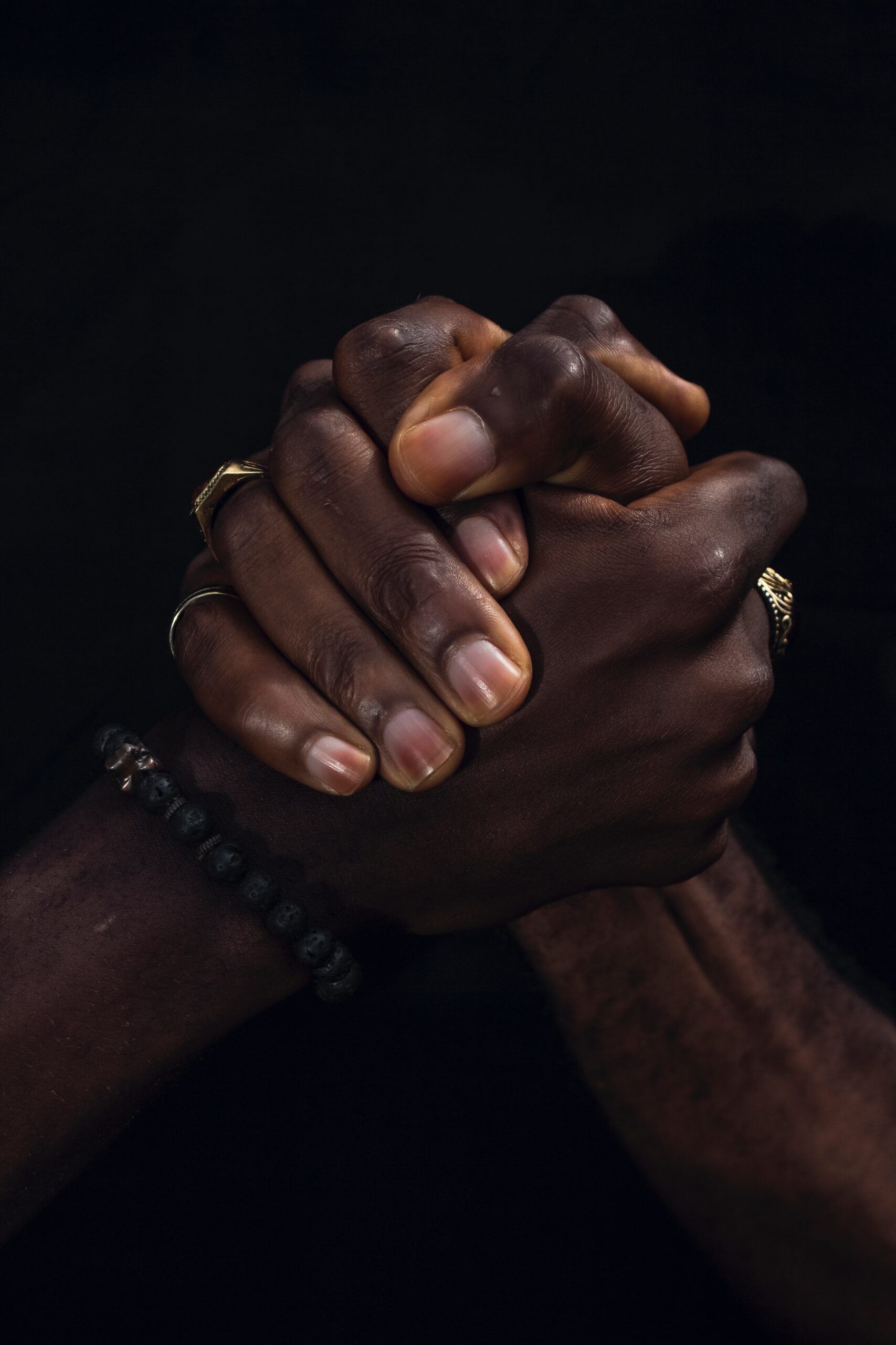 Joined hands, a symbol of community